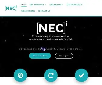 Nec-Initiative.org(NEC Initiative) Screenshot