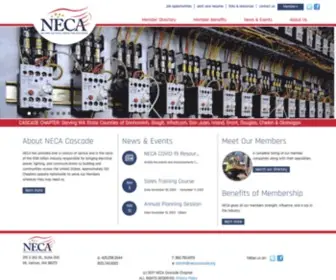 Necacascade.org(NECA Cascade Chapter Home) Screenshot