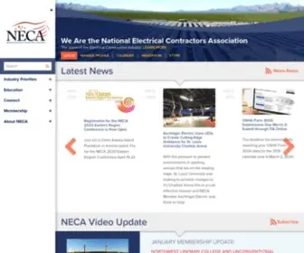 Necanet.org(NECA is the voice of the $130 billion electrical construction industry) Screenshot