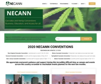 Necann.com(The World's Largest B2B Cannabis Convention Series) Screenshot