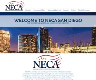 Necasandiego.org(NECA San Diego) Screenshot