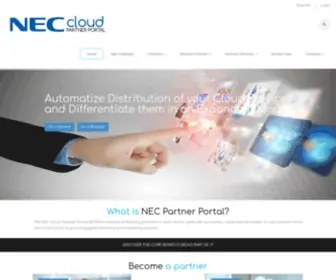 Neccloudpartner.com(The NEC Cloud Partner Portal) Screenshot