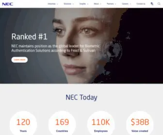 Nec.com.au(NEC Australia) Screenshot
