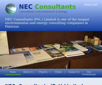 Nec.com.pk(NEC Consultants (Pvt)Ltd) Screenshot