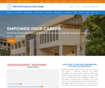 Nec.edu.in(Excellent Institute for Academic Pursuits) Screenshot
