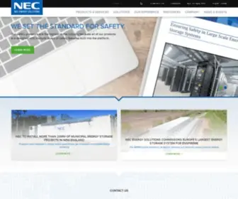 Neces.com(NEC Energy Solutions) Screenshot