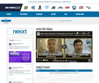 NecFrontrow.com(NEC Front Row presented by the Northeast Conference) Screenshot
