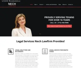 Nechtriallaw.com(The Nech Law Firm PC) Screenshot