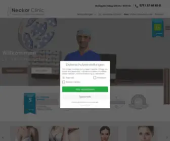 Neckarclinic.de(Plastische und Ästhetische Chirurgie Stuttgart) Screenshot