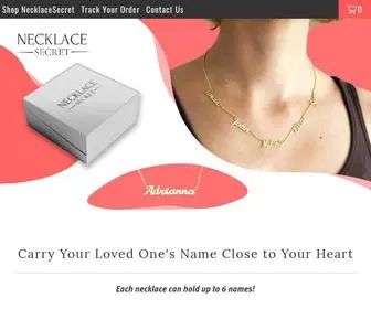 Necklacesecret.com(Custom Name Necklace) Screenshot