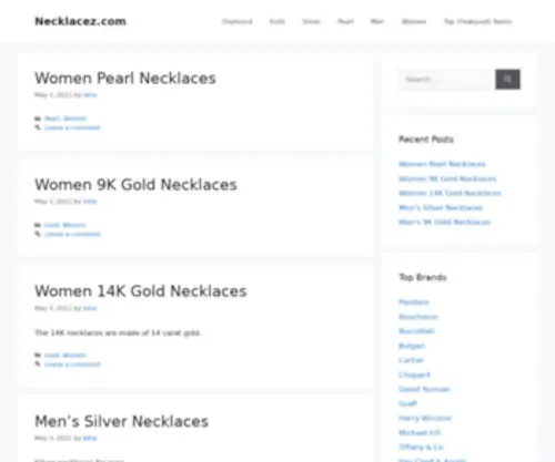 Necklacez.com(necklacez) Screenshot