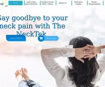 Necktek.com(The Pilates based solution for your neck pain) Screenshot