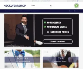 Neckwearshop.eu(Ties and bow ties) Screenshot