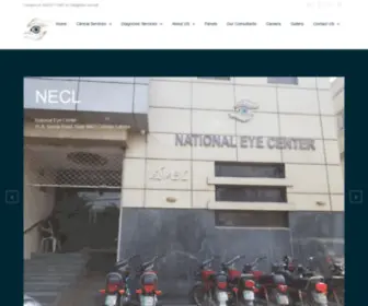 Necl.com.pk(National Eye Center) Screenshot