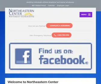 Necmh.org(Northeastern Center) Screenshot