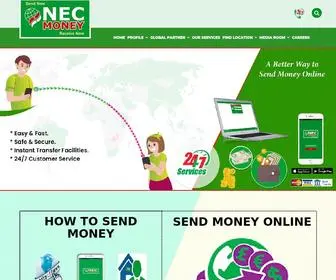 Necmoney.eu(NEC MONEY TRANSFER Ltd) Screenshot