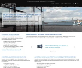 Necoindustrialwater.com(Nancrede Engineering) Screenshot