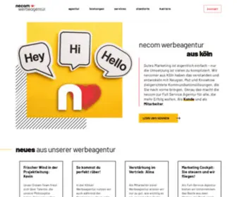 Necom.info(Necom Werbeagentur Köln) Screenshot