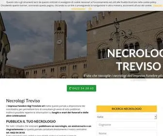 Necrologitreviso.it(Necrologi Treviso) Screenshot