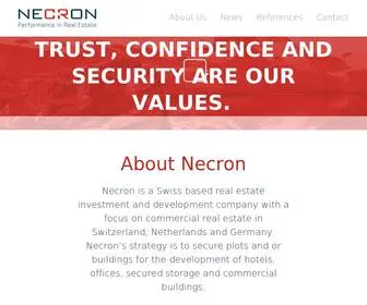 Necron.com(About Necron) Screenshot