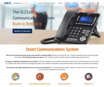 Necsl1100.com(SL2100 Communications System) Screenshot