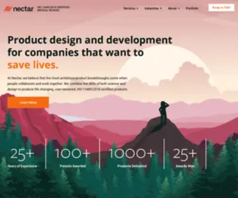 Nectardesign.com(Industrial Design Company) Screenshot