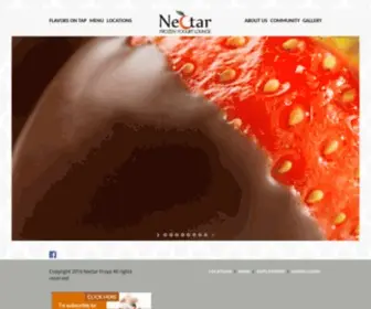 Nectarfroyo.com(Frozen Yogurt Lounge located in Sellwood and Multnomah Village) Screenshot