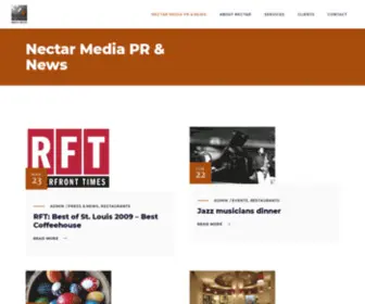 Nectarmediagroup.com(Nectar Media PR & News) Screenshot