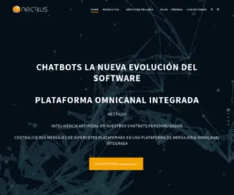 Nectilus.com(Chatbots para whatsapp con plataforma omnicanal) Screenshot