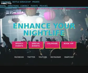 Necto.com(Necto Nightclub) Screenshot