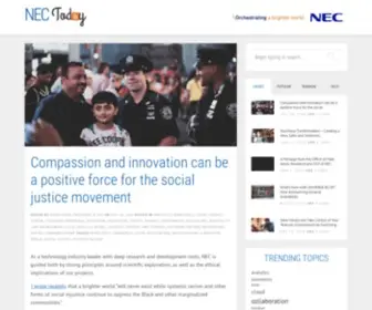 Nectoday.com(NEC's Straight Talk Blog) Screenshot