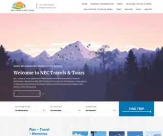 Nectravels.com(NEC Travels and Tours) Screenshot