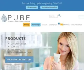 Nedamehrmd.com(Pure Dermatology Cosmetic & Hair Center) Screenshot