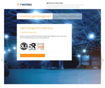 Nedap-Lightcontrols.com(Light where and when needed) Screenshot