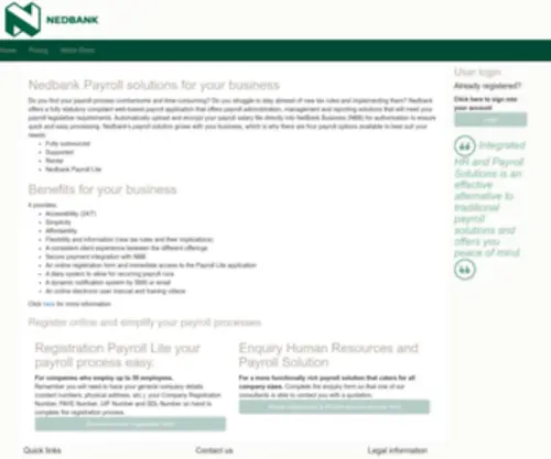 Nedbankpayroll.co.za(Nedbankpayroll) Screenshot