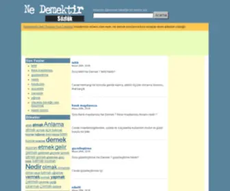 Nedemektir.net(Anlamı nedir) Screenshot