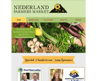 Nederlandfarmersmarket.org(Farmers Market) Screenshot