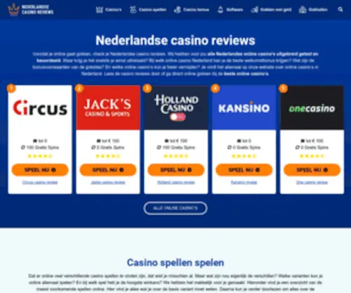 Nederlandsecasinoreviews.nl Screenshot