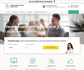 Nederlandskredietcollectief.nl(Geld lenen in 2020) Screenshot