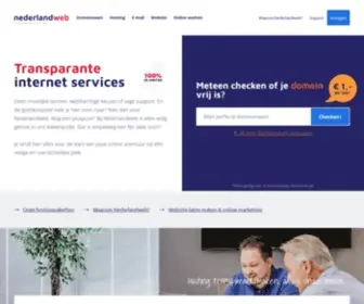 Nederlandweb.nl(Internet Service Nederlandweb) Screenshot