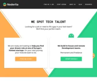 Nederlia.com(IT and Tech Recruitment) Screenshot
