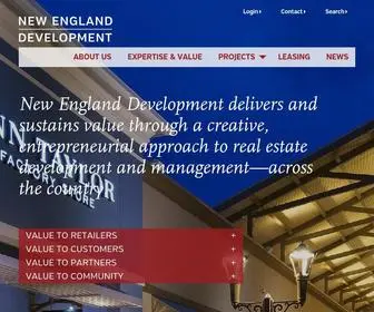 Nedevelopment.com(New England Development) Screenshot
