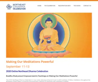 Nedharmacelebration.org(Northeast Dharma Celebration 2020) Screenshot