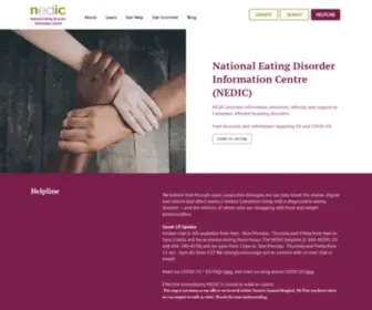 Nedic.ca(The national eating disorder information centre (nedic)) Screenshot