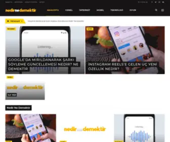 Nedirnedemektir.net(Nedir Ne Demektir) Screenshot