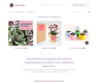 Neeaflora.com(Recordatorios ecológicos para eventos empresariales y sociales) Screenshot