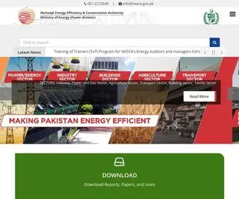 Neeca.gov.pk(National Energy Efficiency & Conservation Authority) Screenshot