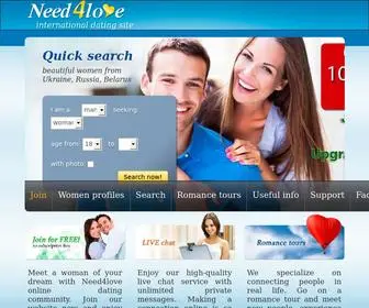 Need4Love.com(International dating for senior men) Screenshot
