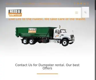 Needadumpsterrent.com(Find Dumpster Rentals) Screenshot