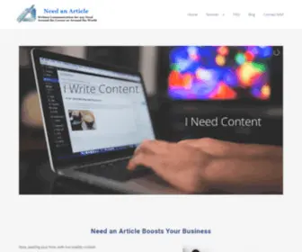 Needanarticle.com(Content Writing) Screenshot